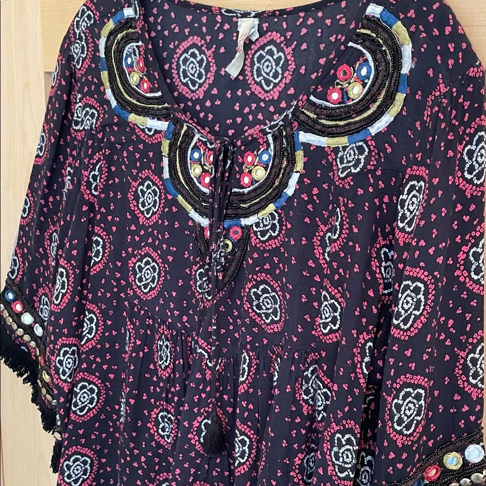 Anthropologie Embroidered Blouse